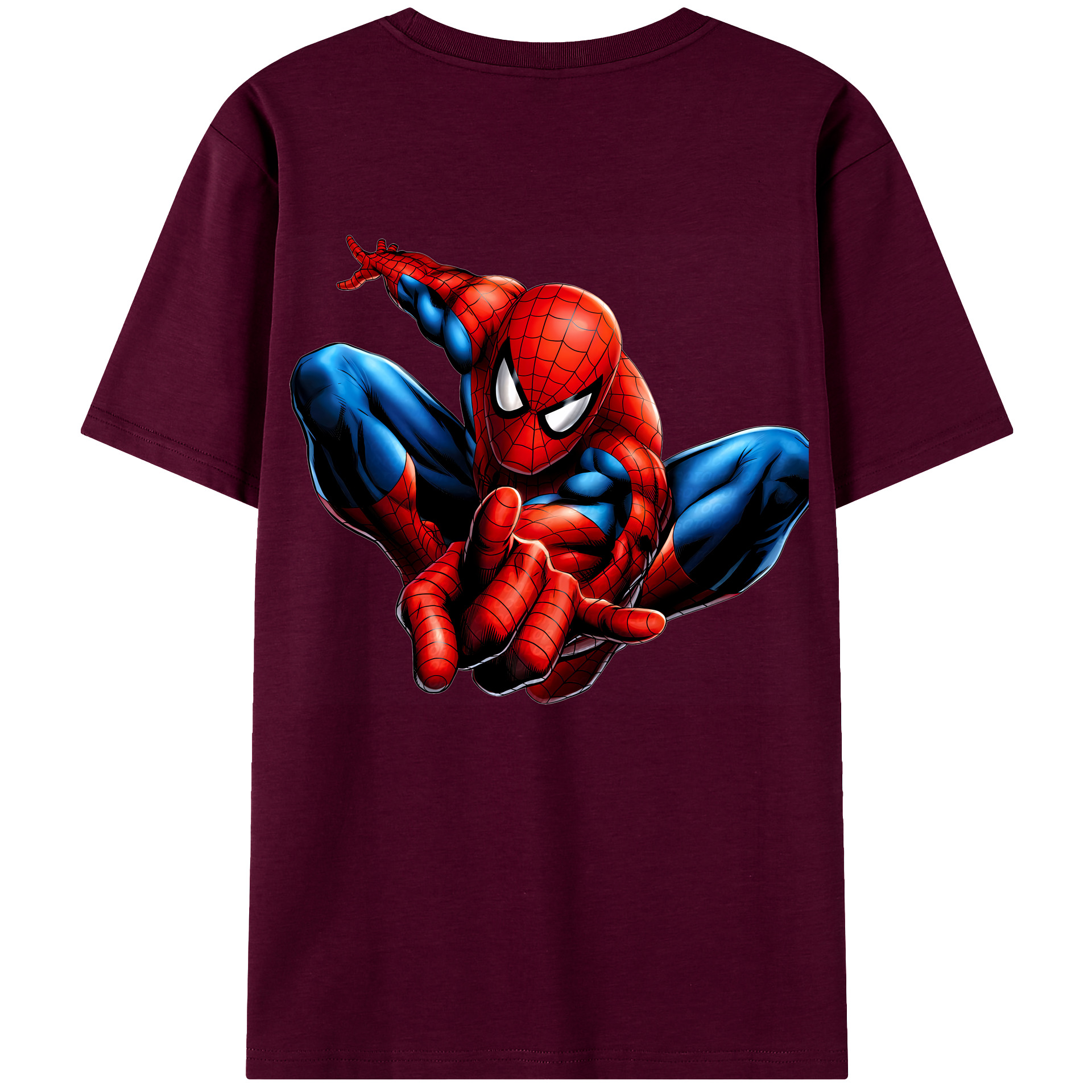 （画像用） Spider Man スパイダーマン レディース半袖Tシャツ(バックプリント)